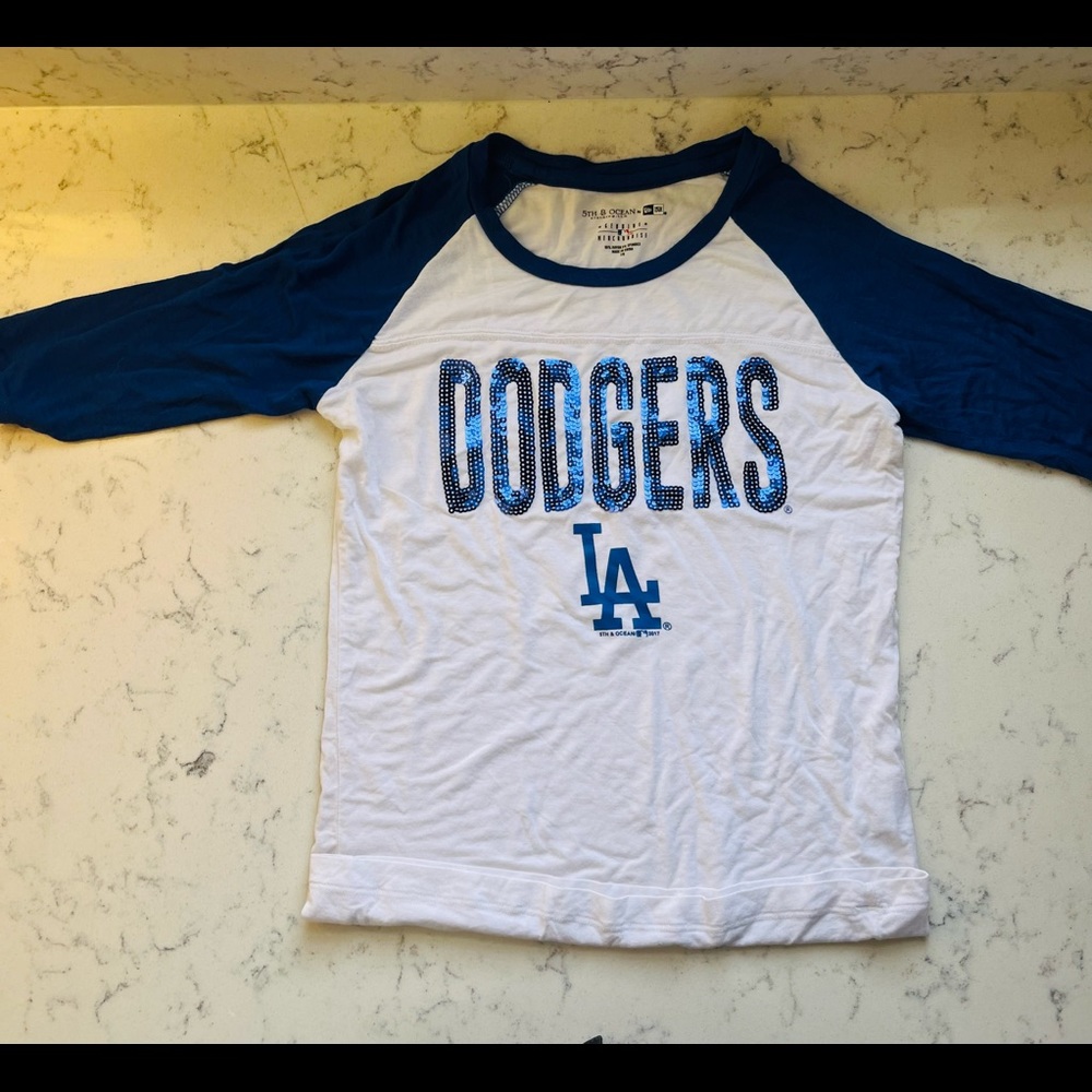 Girls Sequined Dodger tee